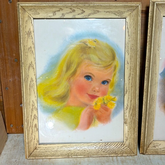 Rare - Vintage 1950's Northern Paper Tissue Promo Framed Prints (Set of 2) - Picture 2 of 9